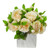 11 Camellia Artificial Arrangement In Marble Finished Vase 1823 Ph By Nearly Natural