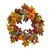 24 Pumpkin Gourd Berry And Maple Leaf Wreath 4163 By Nearly Natural