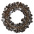 17" Snowy Pine Cone Wreath 4553 By Nearly Natural