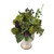 14" Artichoke/Snowball Pot 4759 By Nearly Natural