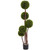4 Boxwood Topiary Twotone Green X 5 W 420 Lvs 5428 By Nearly Natural