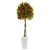 6 Bougainvillea Artificial Tree In White Tower Planter 5746 By Nearly Natural