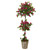 5 5 Bougainvillea Tree With European Barrel Planter 5944 By Nearly Natural