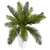3' Cycas Tree In White Tower Planter 5973 By Nearly Natural