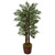 4 5 Parlour Palm Tree In Bamboo Planter 5991 By Nearly Natural