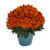 14 Spider Mum Artificial Plant In Teal Planter 6558 By Nearly Natural