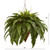 26" Giant Boston Fern With Cone Hanging Basket 6872 By Nearly Natural