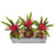 18.5" Ginger And Succulent Artificial Plant In Stone Planter 6924 By Nearly Natural