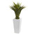 3 Agave Artificial Plant In White Planter 8119 By Nearly Natural