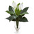 27 Spathifyllum Artificial Plant In Glass Vase 8348 By Nearly Natural