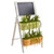 31 Succulent Garden In Farmhouse Stand With Chalkboard 8385 By Nearly Natural