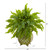 18" Fern Artificial Plant In Metal Planter 8739 By Nearly Natural