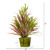 24" Fall Vanilla Grass Artificial Plant In Green Planter 8887 By Nearly Natural