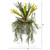 14" Staghorn And Tillandsia Plant In Vintage Hanging Pail 8949 By Nearly Natural