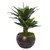31" Double Agave Artificial Plant In Metal Bowl Planter 9516 By Nearly Natural