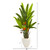59" Bird Of Paradise Artificial Plant In White Planter 9590 By Nearly Natural
