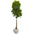 65 Fiddle Leaf Tree In Sand Colored Planter Real Touch 9728 By Nearly Natural