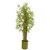 53 Bamboo Grass Artificial Plant In Green Metal Planter 9820 By Nearly Natural