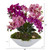 20" Phalaenopsis Orchid And Succulent Arrangement In Vase A1379 By Nearly Natural