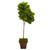 5 Fiddle Leaf Artificial Tree In Brown Planter Real Touch T1144 By Nearly Natural