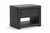 Baxton Studio Massey Black Upholstered Modern Nightstand Bbt3092 Black Ns By Wholesale Interiors