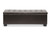 Baxton Studio Roanoke Contemporary Dark Brown Ottoman BBT3101-Dark Brown-OTTO By Wholesale Interiors