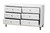Baxton Studio Luminescence White Faux Leather Upholstered Dresser BBT2030-Dresser-White By Wholesale Interiors