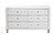 Baxton Studio Luminescence White Faux Leather Upholstered Dresser BBT2030-Dresser-White By Wholesale Interiors
