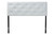 Baxton Studio Baltimore Modern And Contemporary King White Faux Leather Upholstered Headboard BBT6431-White-King HB By Wholesale Interiors