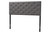 Baxton Studio Viviana Modern And Contemporary Grey Fabric Upholstered Button-Tufted Full Size Headboard BBT6506-Grey-Full HB By Wholesale Interiors