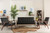 Nikko Black Leather 3 Pieces Living Room Sets - SKU143228