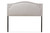 Baxton Studio Aubrey Modern And Contemporary Grayish Beige Fabric Upholstered Full Size Headboard BBT6563-Greyish Beige-Full HB By Wholesale Interiors