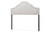 Baxton Studio Rita Modern And Contemporary Grayish Beige Fabric Upholstered King Size Headboard BBT6567-Greyish Beige-King HB By Wholesale Interiors