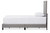 Baxton Paris Grey Fabric Upholstered Twin Size Tufting Bed - SKU143291