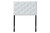 Viviana White Leather Button-Tufted Twin Size Headboard - SKU143335