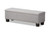 Hannah Grayish Beige Upholstered Button-Tufting Storage Bench - SKU143355
