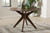Baxton Studio Monte Mid Century Modern Walnut Wood 47 Inch Round Dining Table Monte Walnut Round Dt By Wholesale Interiors