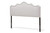 Baxton Studio Nadeen Modern And Contemporary Greyish Beige Fabric Queen Size Headboard BBT6622-Greyish Beige-Queen HB-H1217-14 By Wholesale Interiors