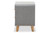 Baxton Studio Jonesy Mid-Century Grey Fabric Upholstered 2-Drawer Nightstand BBT3140-Grey-NS-800F By Wholesale Interiors