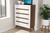 Baxton Studio Calypso Mid Century Modern White And Walnut Wood 5 Drawer Storage Chest Calypso Walnut White 5Dw Chest By Wholesale Interiors