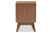 Baxton Studio Calypso Mid-Century Modern White And Walnut Wood 3-Drawer Storage Nightstand Calypso-Walnut/White-NS By Wholesale Interiors
