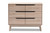 Baxton Studio Fella Mid-Century Modern Two-Tone Oak And Grey Wood 6-Drawer Dresser FLDT00805-Hana Oak/Dark Grey-Dresser By Wholesale Interiors