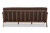 Baxton Studio Bianca Mid-Century Modern Walnut Wood Dark Brown Distressed Faux Leather 3-Seater Sofa Bianca-Dark Brown/Walnut Brown-SF By Wholesale Interiors