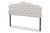 Baxton Studio Aurora Modern And Contemporary Greyish Beige Fabric Queen Size Headboard BBT6693-Greyish Beige-Queen HB-H1217-14 By Wholesale Interiors