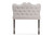 Baxton Studio Emma Modern And Contemporary Greyish Beige Fabric Twin Size Headboard BBT6694-Greyish Beige-Twin HB-H1217-14 By Wholesale Interiors