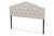 Baxton Studio Edith Modern And Contemporary Greyish Beige Fabric King Size Headboard BBT6695-Greyish Beige-King HB-H1217-14 By Wholesale Interiors