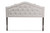 Baxton Studio Edith Modern And Contemporary Greyish Beige Fabric King Size Headboard BBT6695-Greyish Beige-King HB-H1217-14 By Wholesale Interiors
