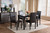 Baxton Studio Mia Modern And Contemporary Dark Brown Faux Leather Upholstered 5 Piece Dining Set Rh5992C Dark Brown Dining Set By Wholesale Interiors