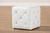 Baxton Studio Stacey Modern And Contemporary White Faux Leather Upholstered Ottoman 1710-White By Wholesale Interiors
