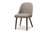 Baxton Studio Cody Mid-Century Modern Light Grey Fabric Upholstered Walnut Finished Wood 5-Piece Dining Set Cody-Light Grey-5PC Dining Set By Wholesale Interiors